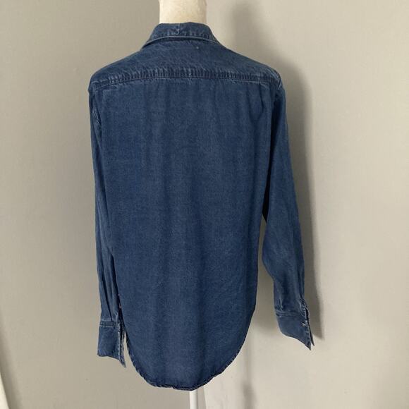 Double D Ranchwear Women's Western Denim Long Sleeve Shirt Button up Size Small - Picture 3 of 13